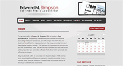 Desktop Screenshot of edsimpsoncpa.com